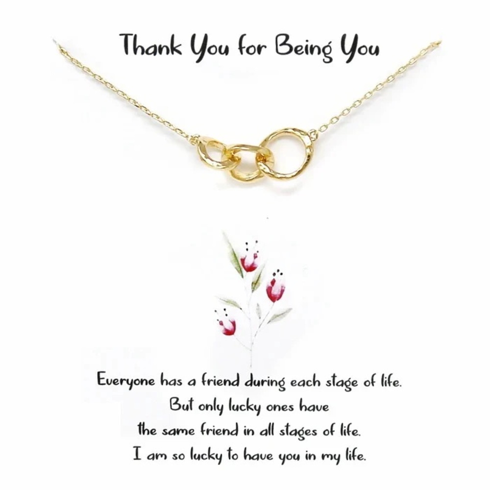 Thank you for being you necklace
